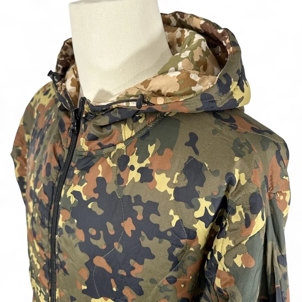 WRMFZY Reversible Woobie Hoodie Camo Jacket Mens Medium Ripstop Nylon Rare NWOT